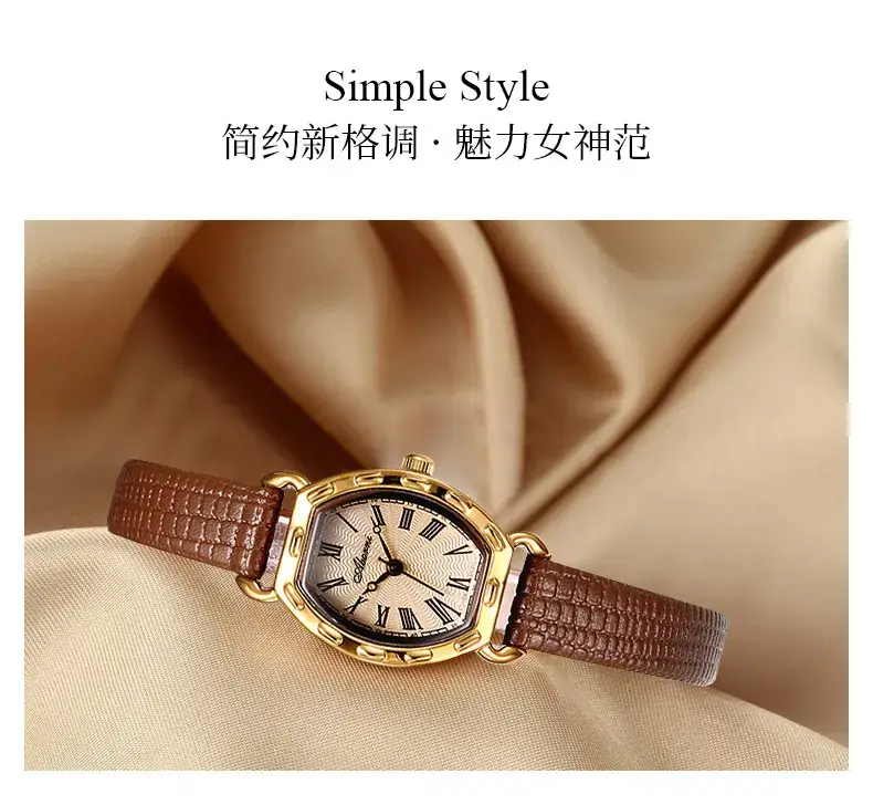 Women's Platinum Watch with Crystal Dial & Quartz Band — feature 5