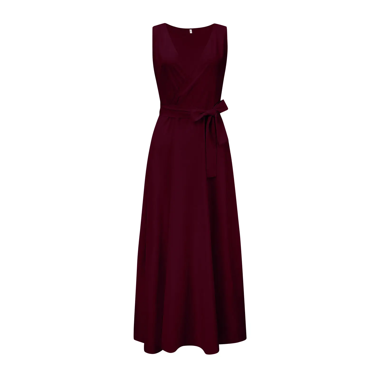 White V-Neck Long Dress for Women 2023 Summer — feature 4