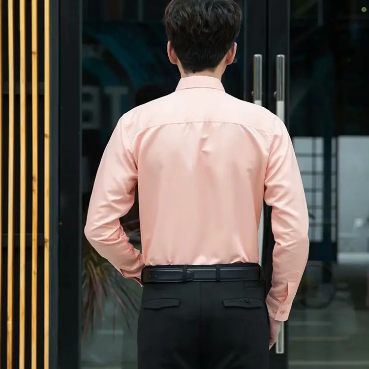 Men Long-sleeve White Shirt Plus Size Business All-match - Image 8