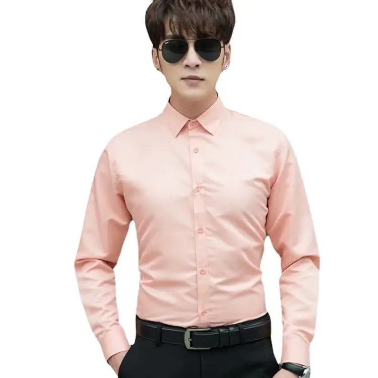Men Long-sleeve White Shirt Plus Size Business All-match - Image 9