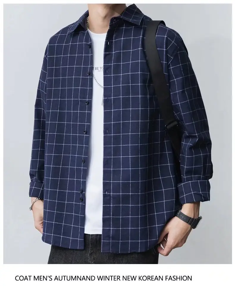 Men's Long Sleeve Plain Shirt Grey Slim Fit - Image 3