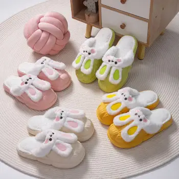 Cute Cartoon Baby Slippers Pink Anti-Slip Soft Bottom — feature 16