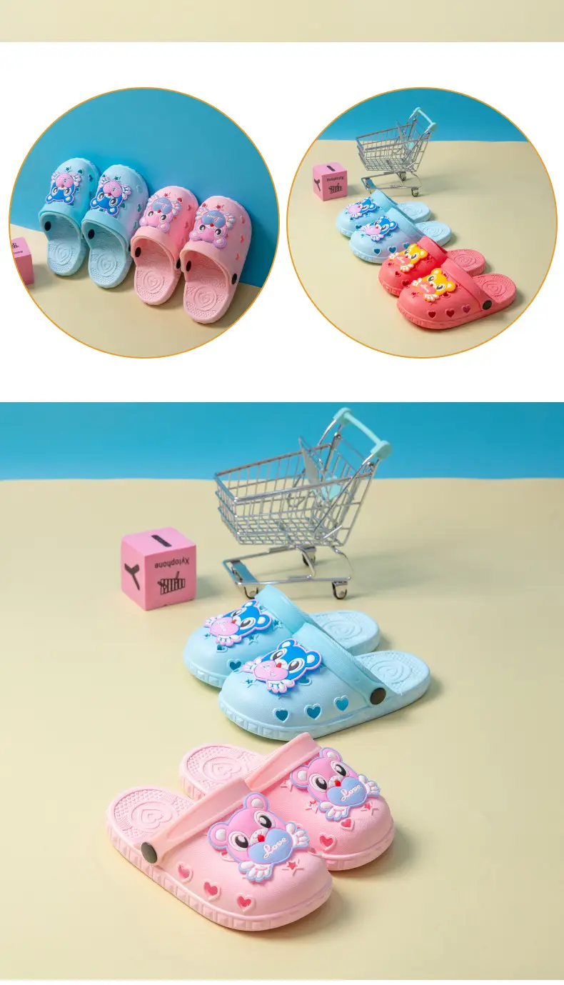 Cute Cartoon Baby Slippers Pink Anti-Slip Soft Bottom — feature 32