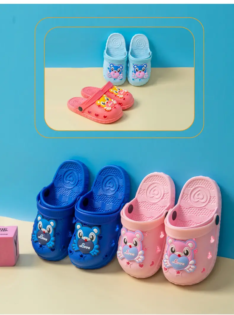 Cute Cartoon Baby Slippers Pink Anti-Slip Soft Bottom — feature 35