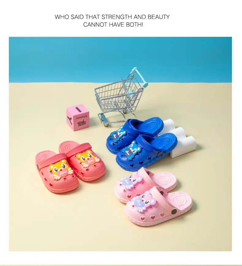 Cute Cartoon Baby Slippers Pink Anti-Slip Soft Bottom — feature 36