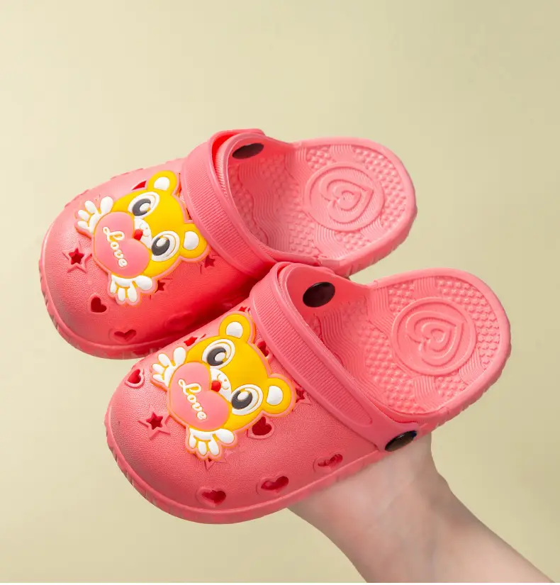 Cute Cartoon Baby Slippers Pink Anti-Slip Soft Bottom — feature 37