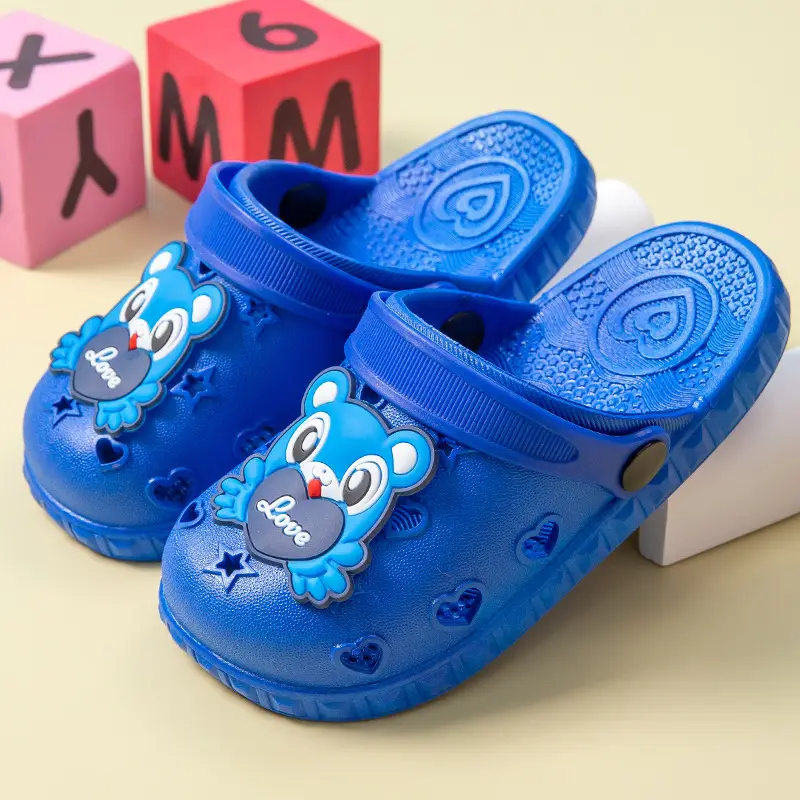Cute Cartoon Baby Slippers Pink Anti-Slip Soft Bottom