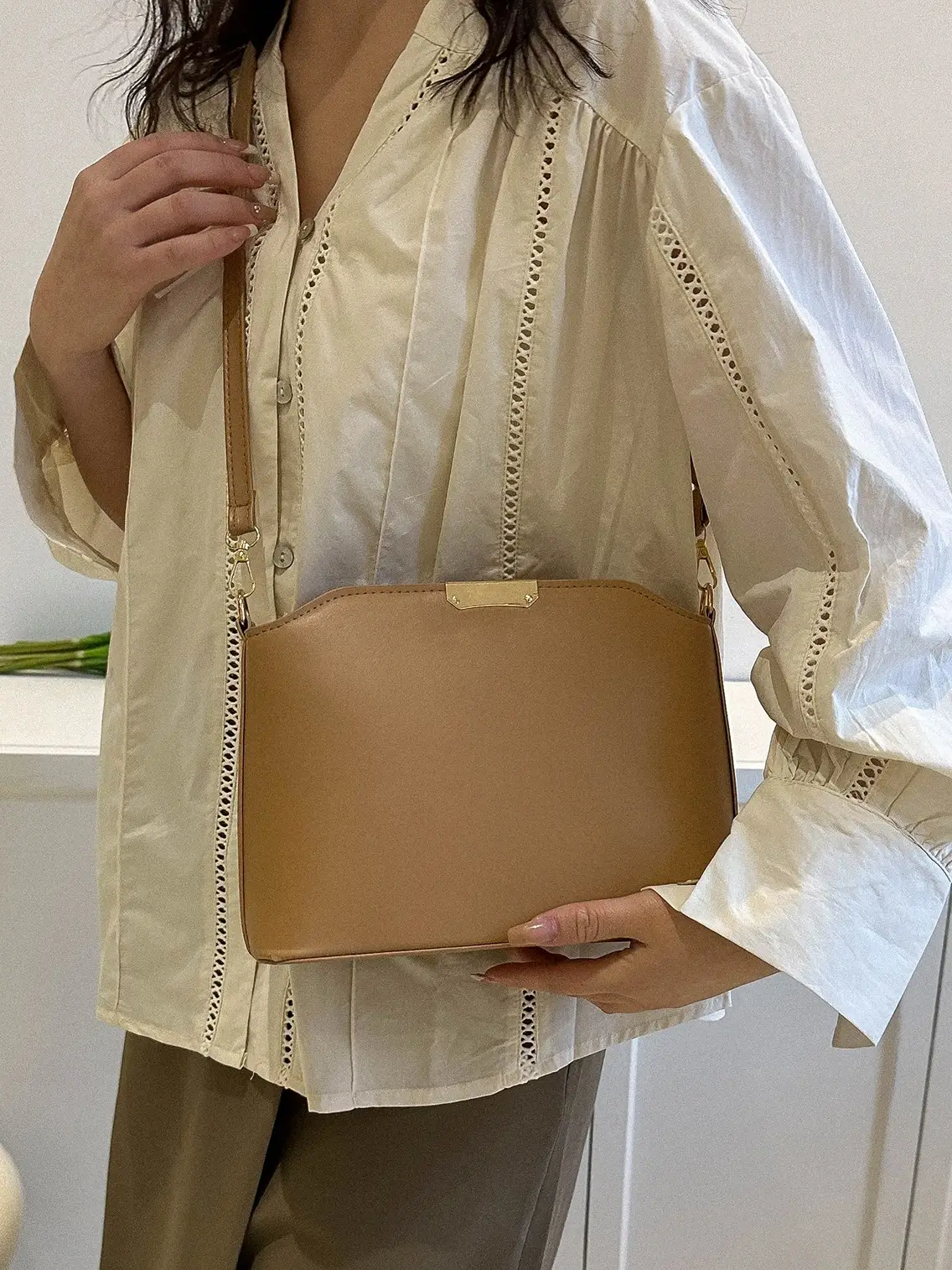 White Retro Small Bag for Women 2026 - Image 8