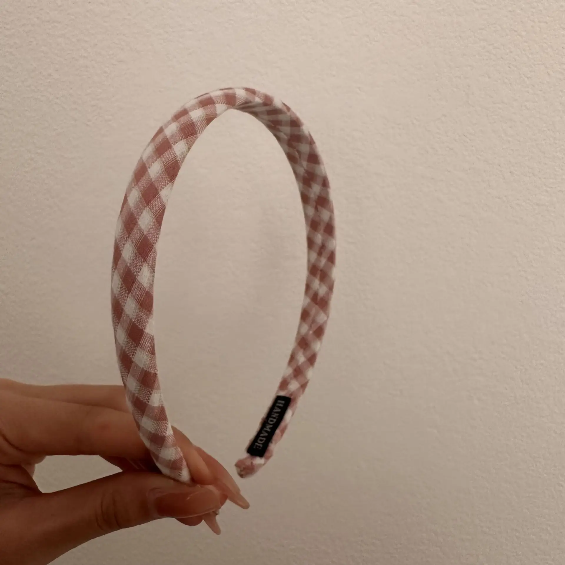 Dream Girl Plaid Hair Hoop Women's All-match 2023