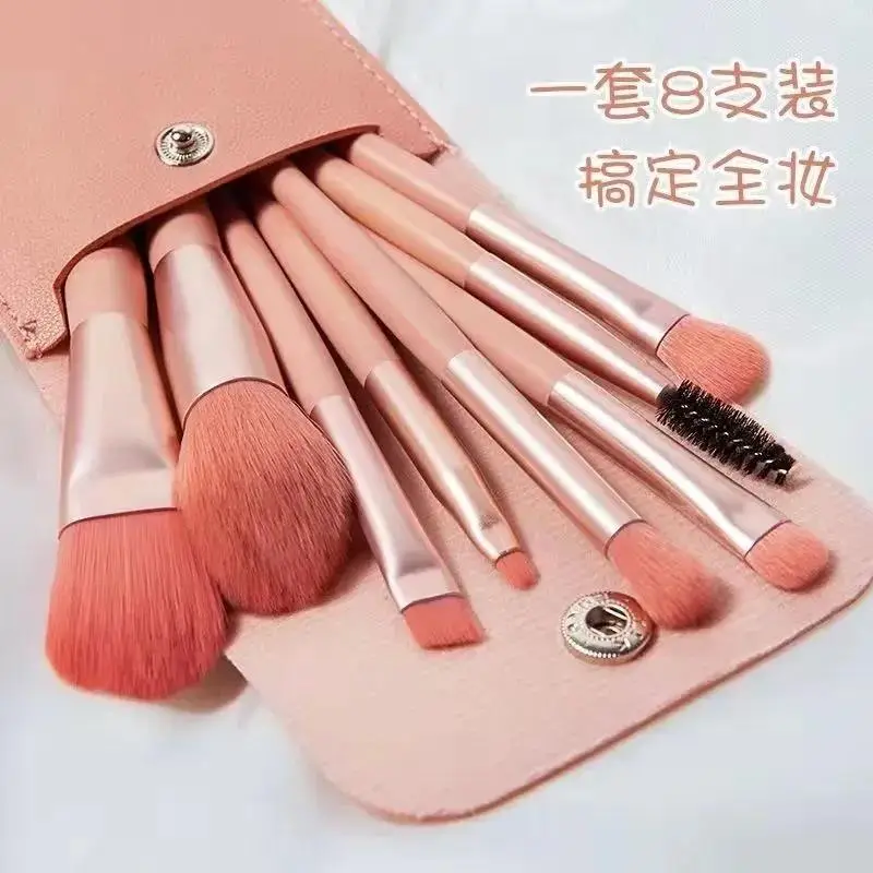 8 Piece Mini Makeup Brush Set for Beginners - Image 9