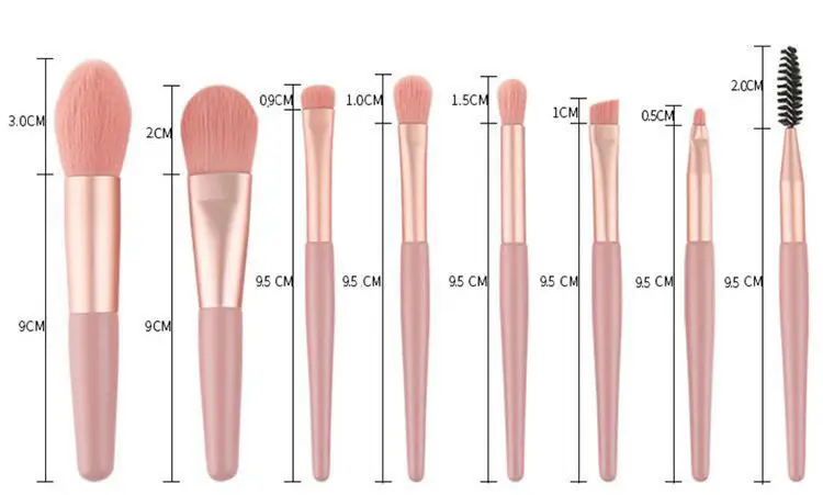 8 Piece Mini Makeup Brush Set for Beginners — feature 13
