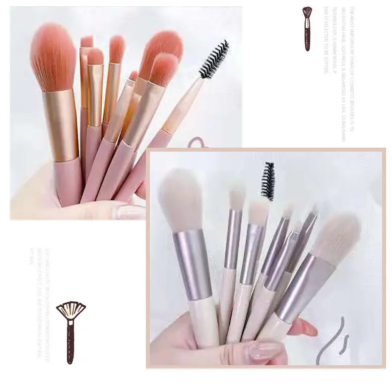 8 Piece Mini Makeup Brush Set for Beginners — feature 9
