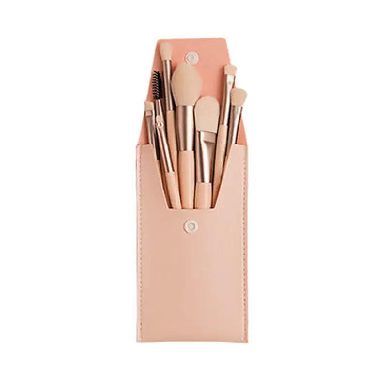 8 Piece Mini Makeup Brush Set for Beginners - Image 2