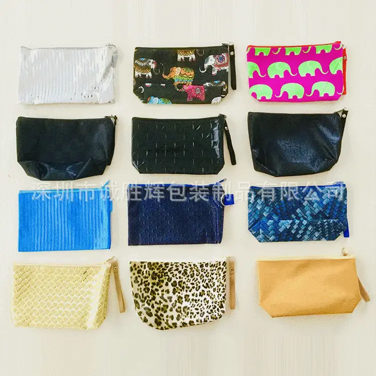 Orange Mini Zipper Cosmetic Bag for Women - Image 5