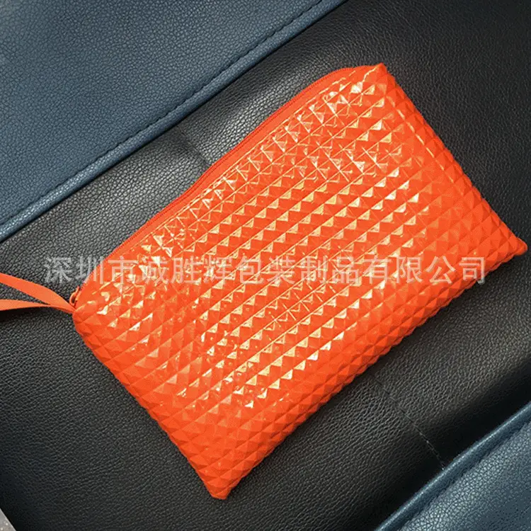 Orange Mini Zipper Cosmetic Bag for Women — feature 4