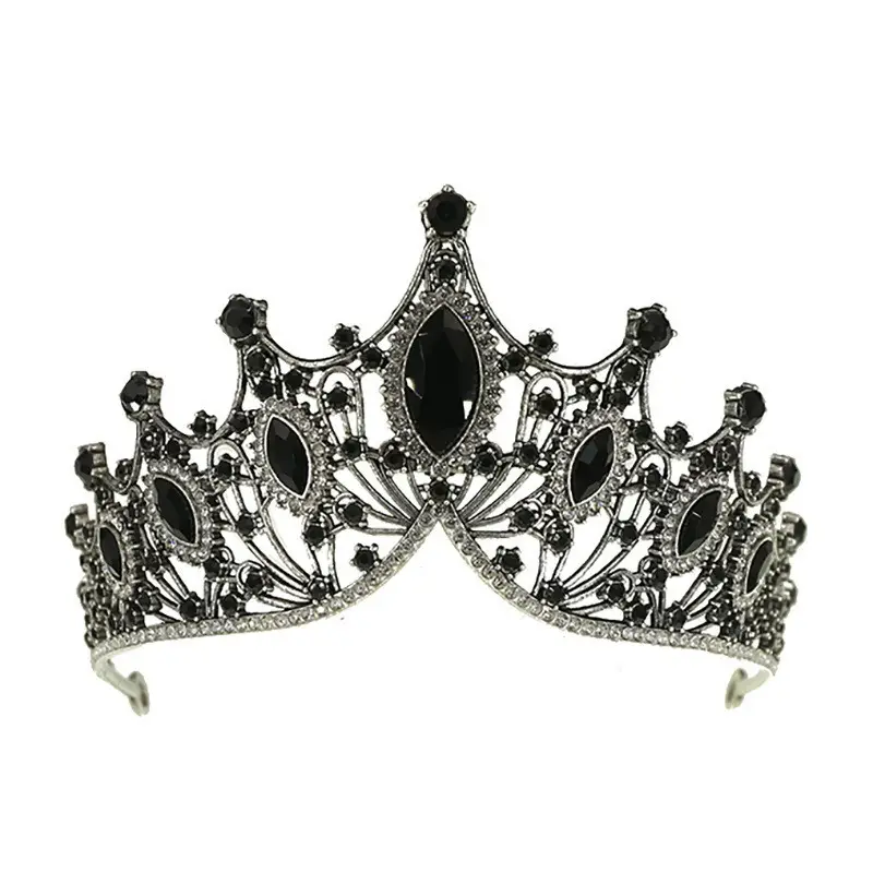 Cross-Border Bridal Crown Handmade Jewelry Rhinestone Tiara European and American Crown Children's Hair Accessories Adult Birthday Baking Dress - Image 11