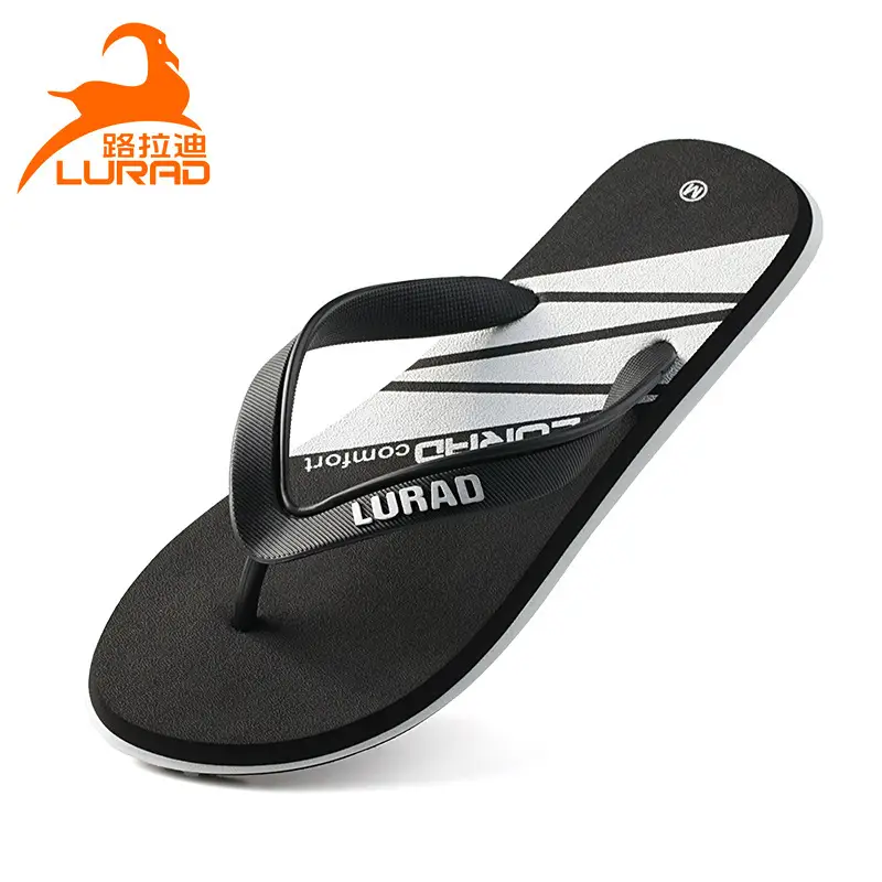 Men's Black Flip Flops Summer Casual Sandals