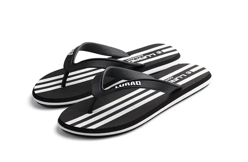 Men's Black Flip Flops Summer Casual Sandals — feature 19