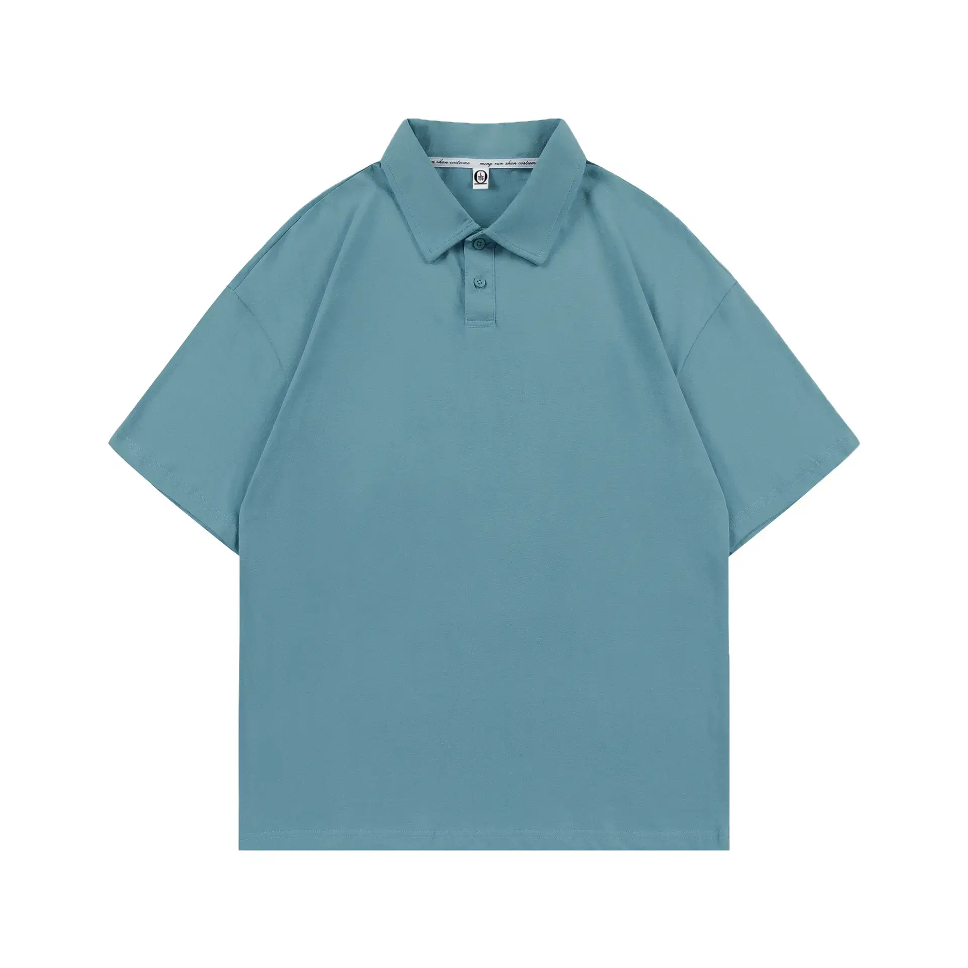 Men's Brown Pure Cotton Polo Shirt Loose Fit - Image 10