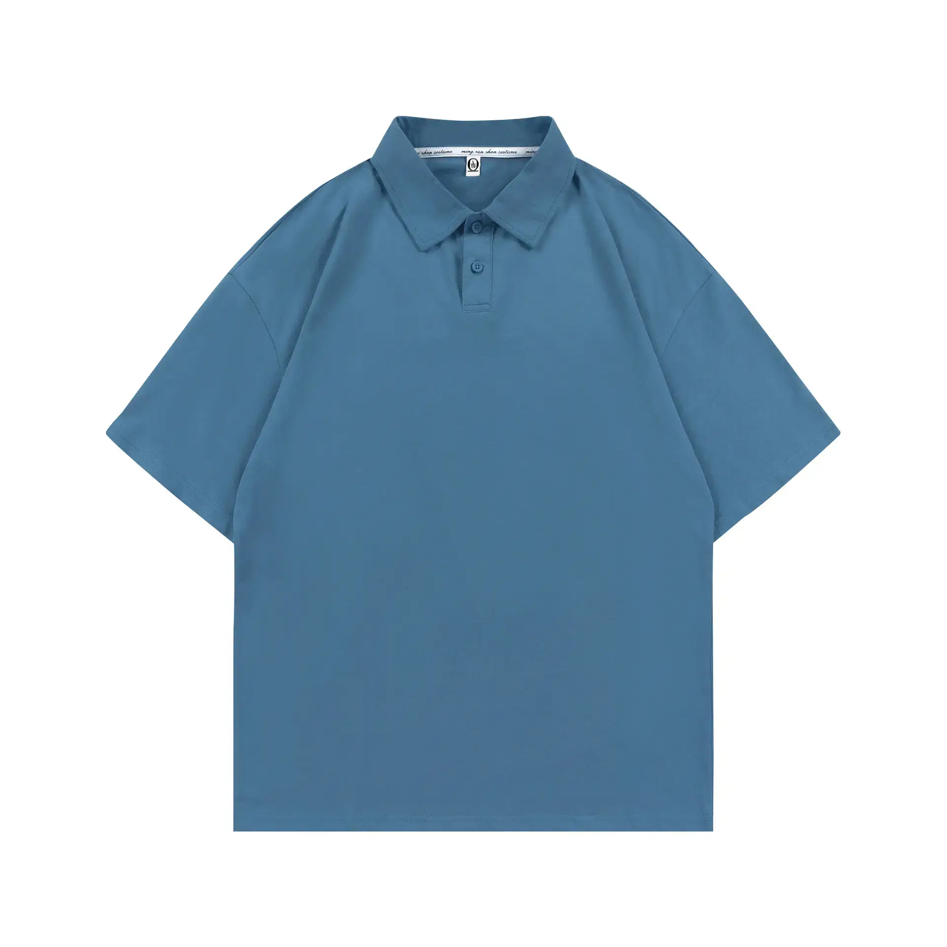 Men's Brown Pure Cotton Polo Shirt Loose Fit - Image 11