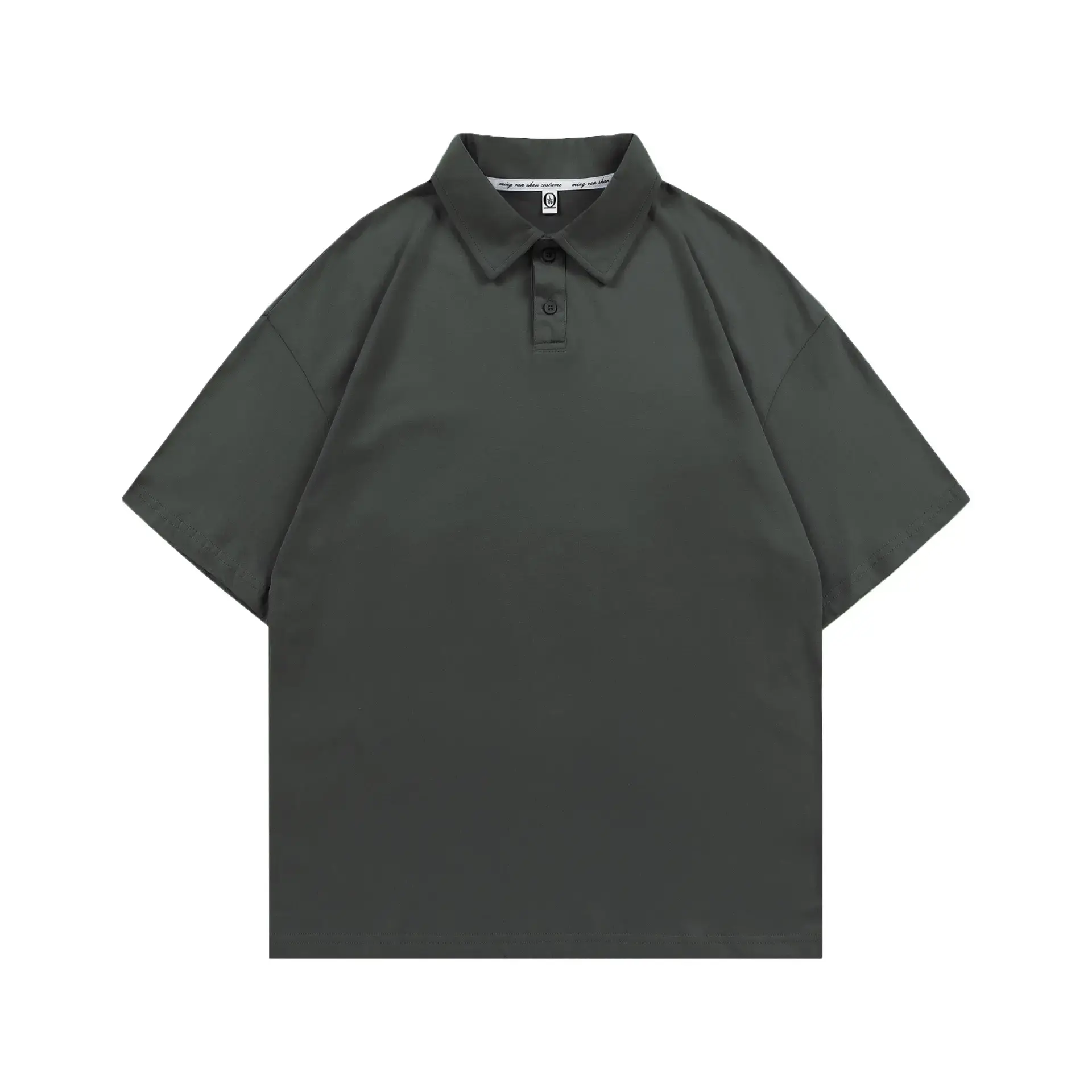 Men's Brown Pure Cotton Polo Shirt Loose Fit - Image 12