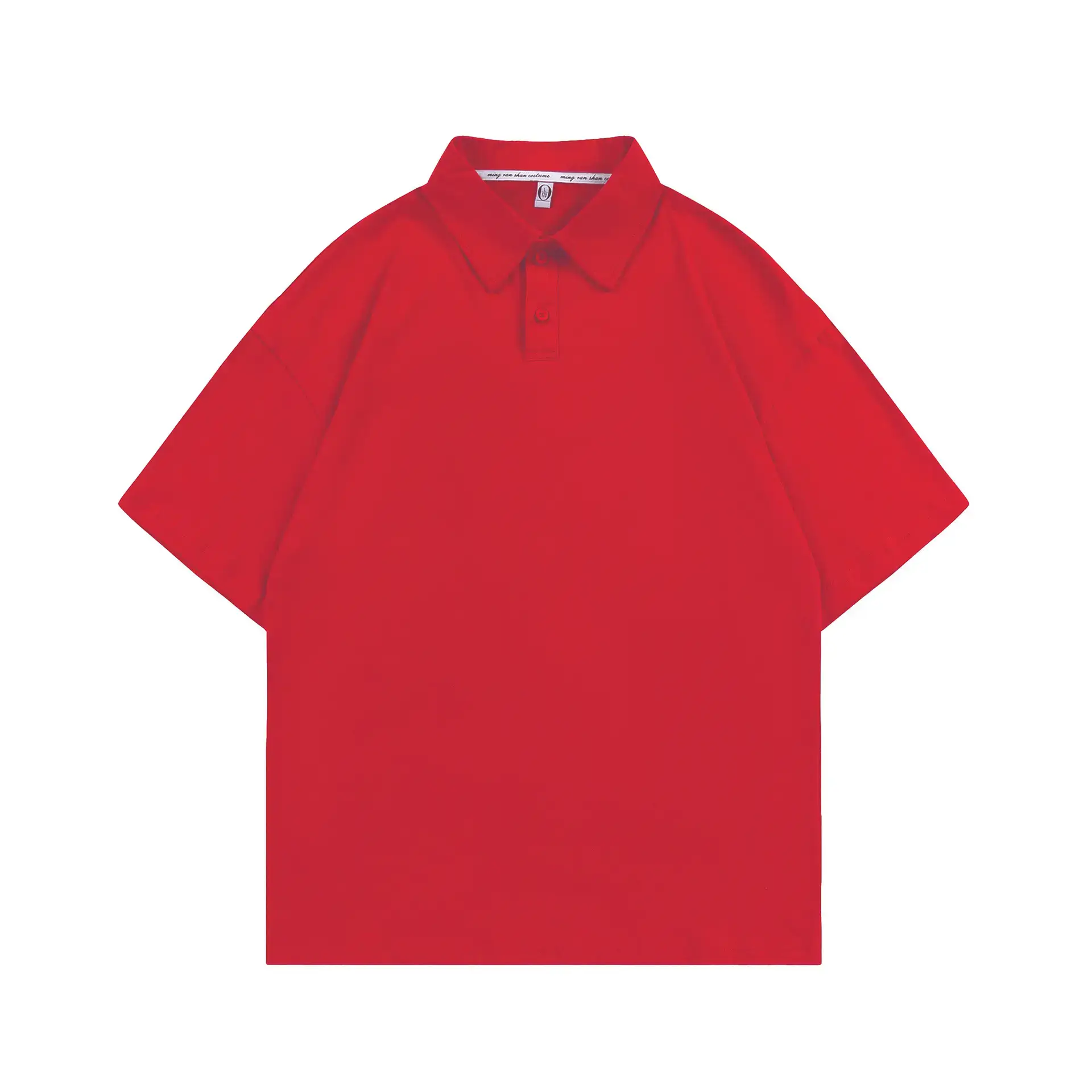 Men's Brown Pure Cotton Polo Shirt Loose Fit - Image 15