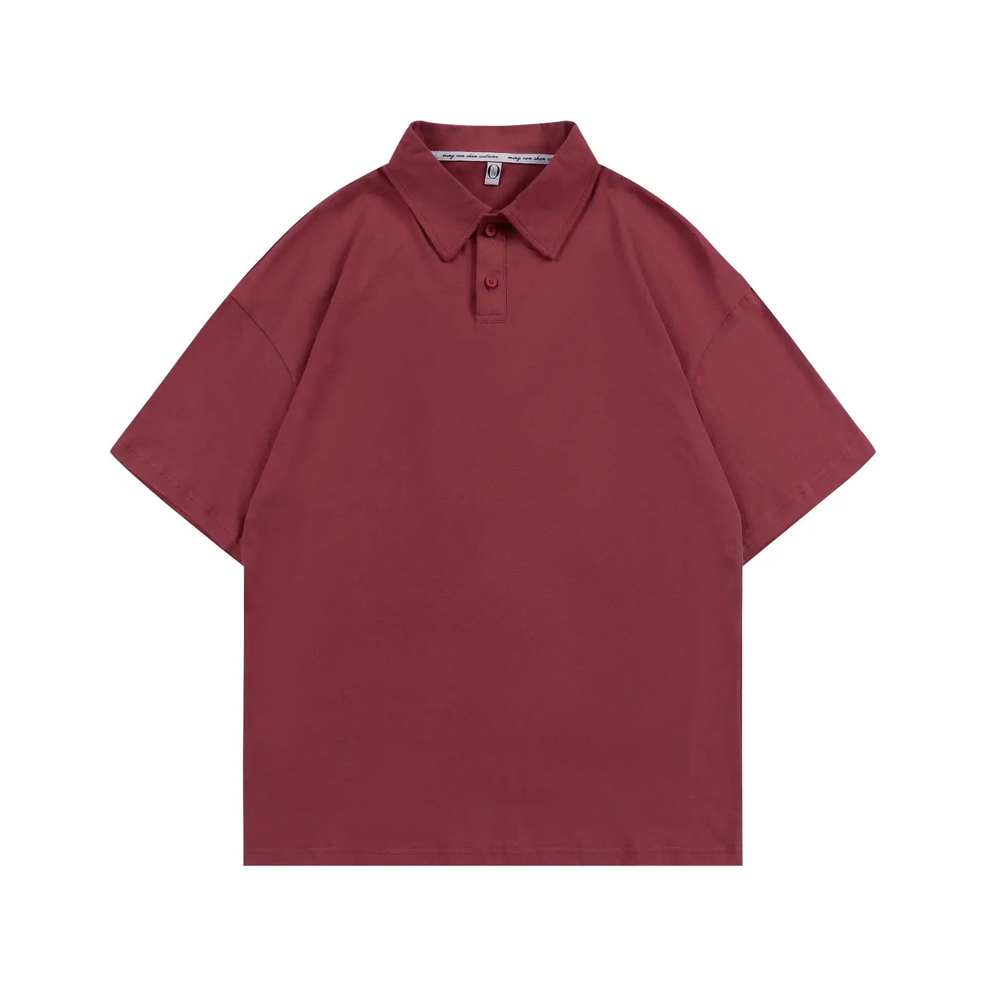 Men's Brown Pure Cotton Polo Shirt Loose Fit - Image 18