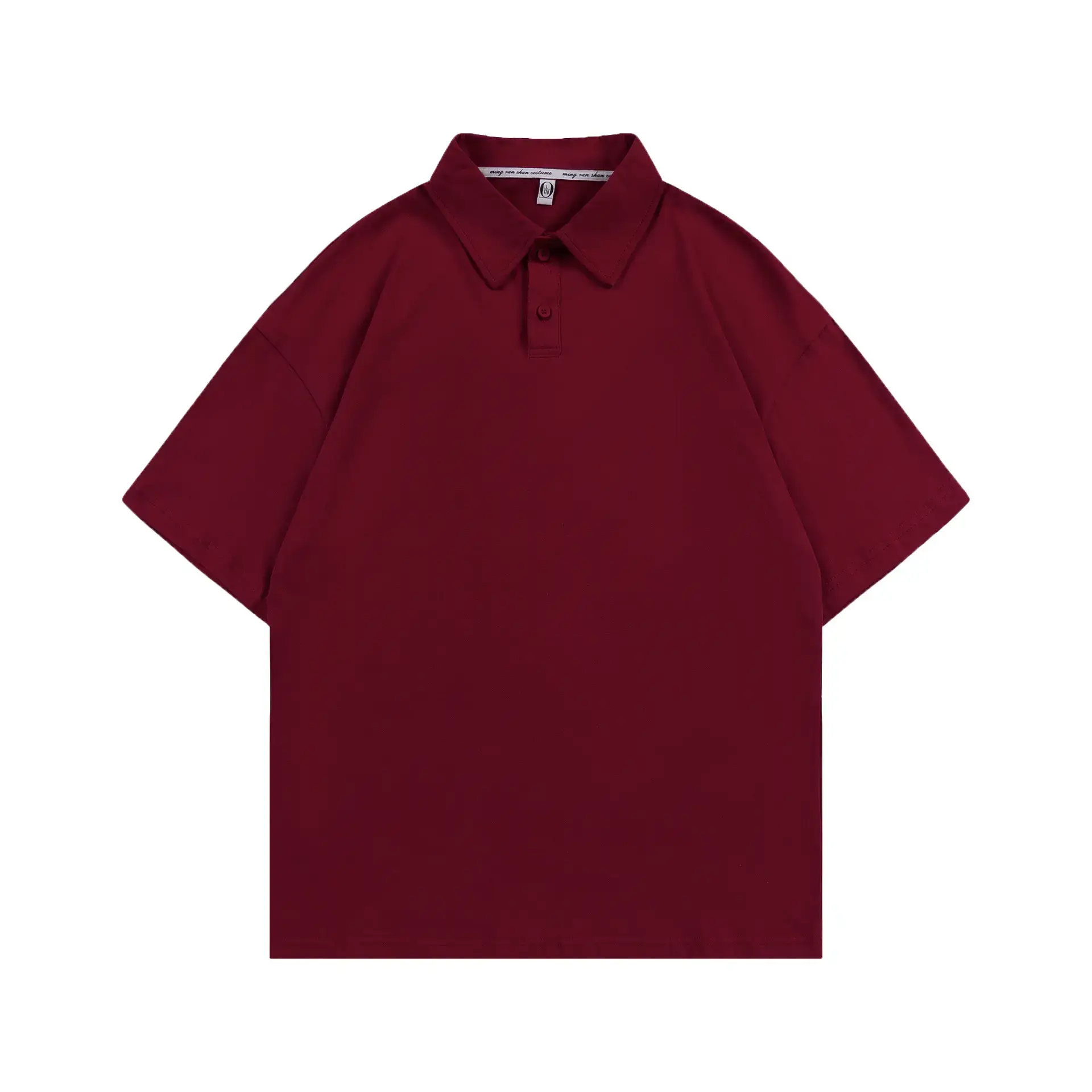 Men's Brown Pure Cotton Polo Shirt Loose Fit - Image 19