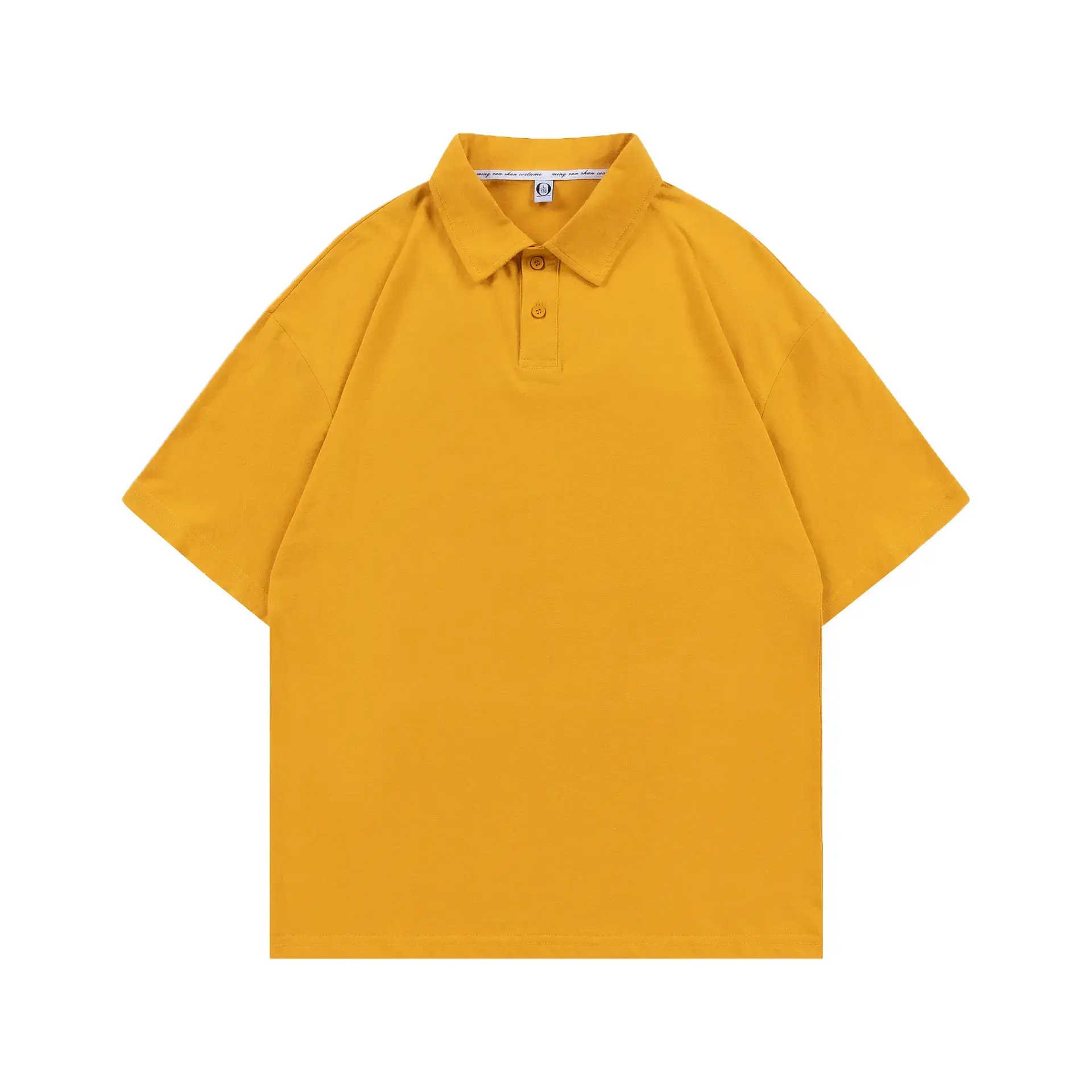 Men's Brown Pure Cotton Polo Shirt Loose Fit - Image 23