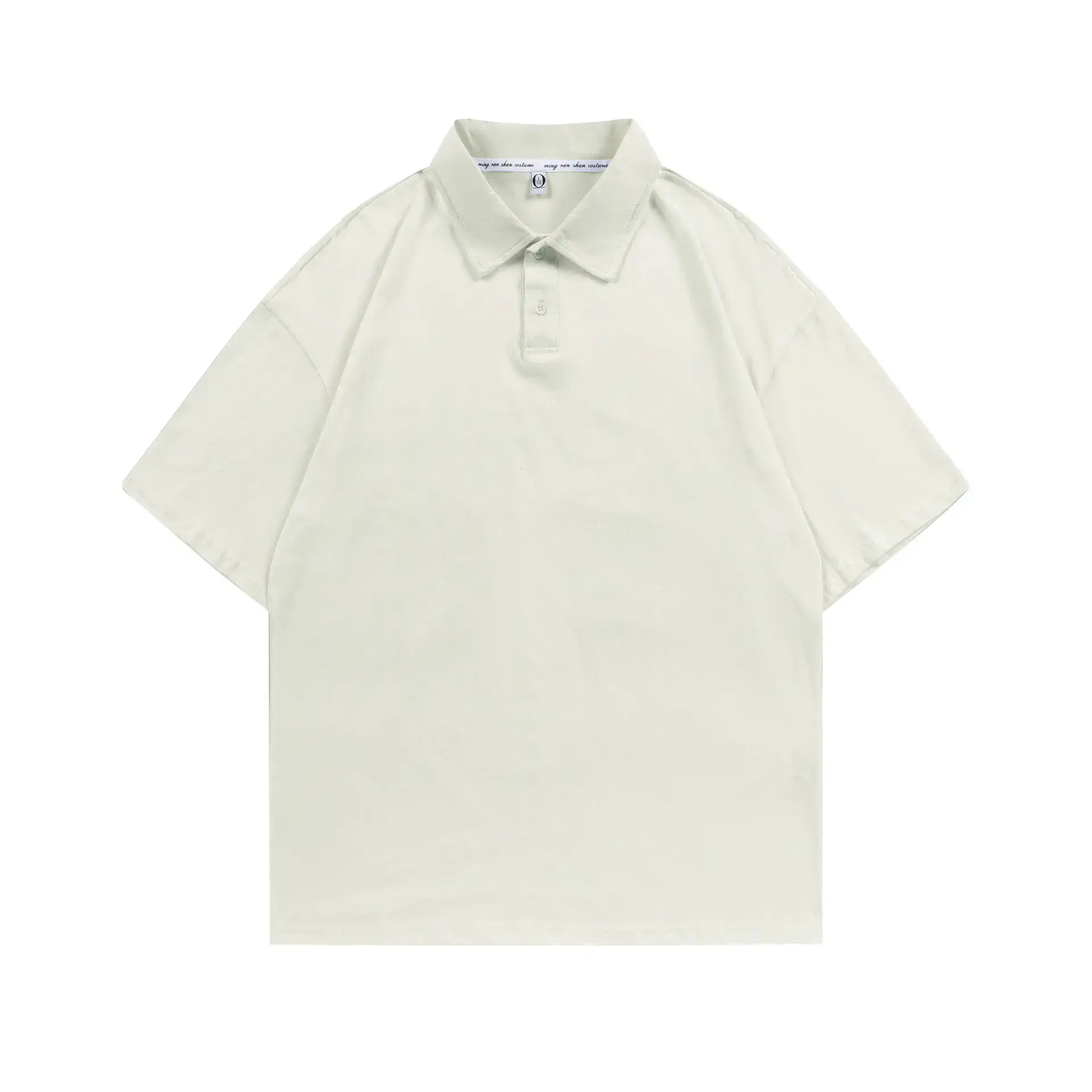 Men's Brown Pure Cotton Polo Shirt Loose Fit - Image 3