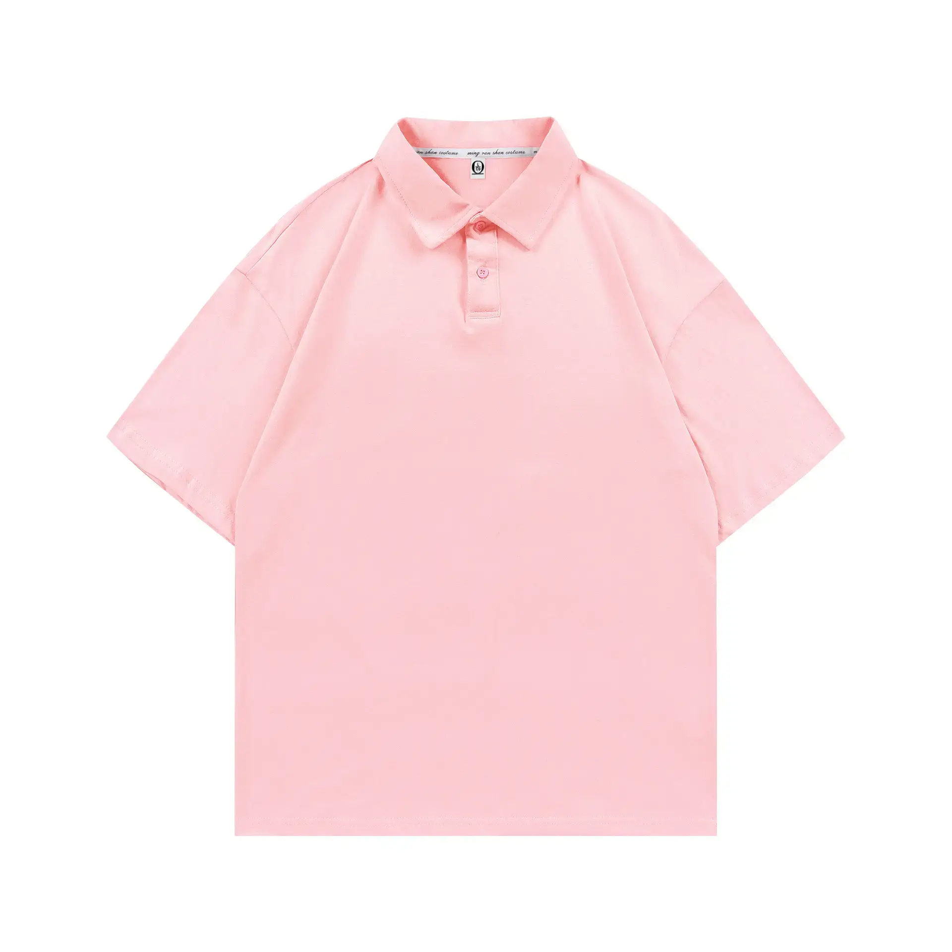 Men's Brown Pure Cotton Polo Shirt Loose Fit - Image 4