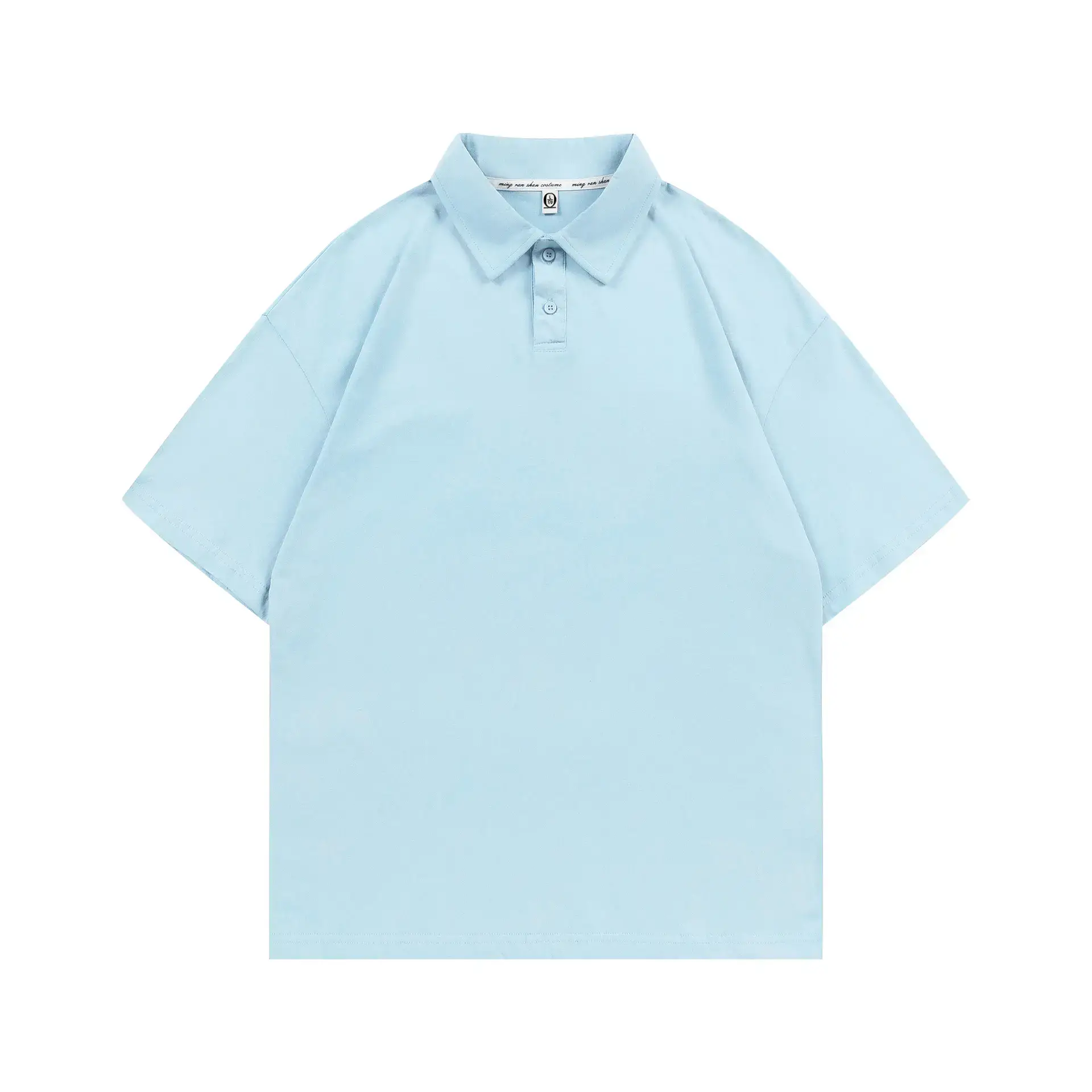Men's Brown Pure Cotton Polo Shirt Loose Fit - Image 6