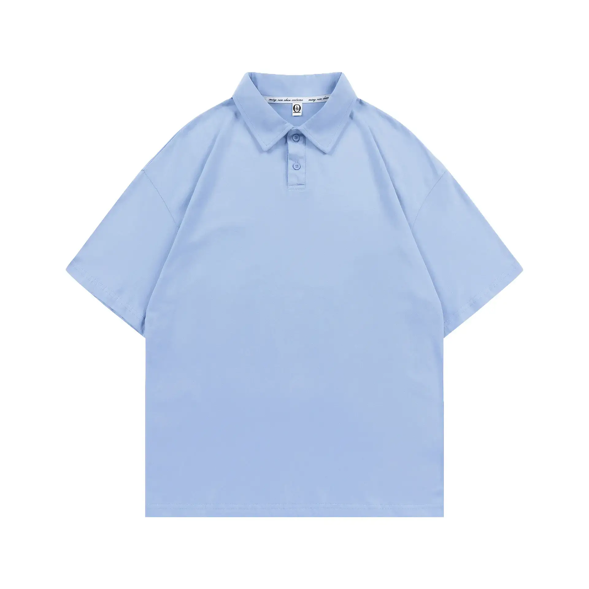 Men's Brown Pure Cotton Polo Shirt Loose Fit - Image 8