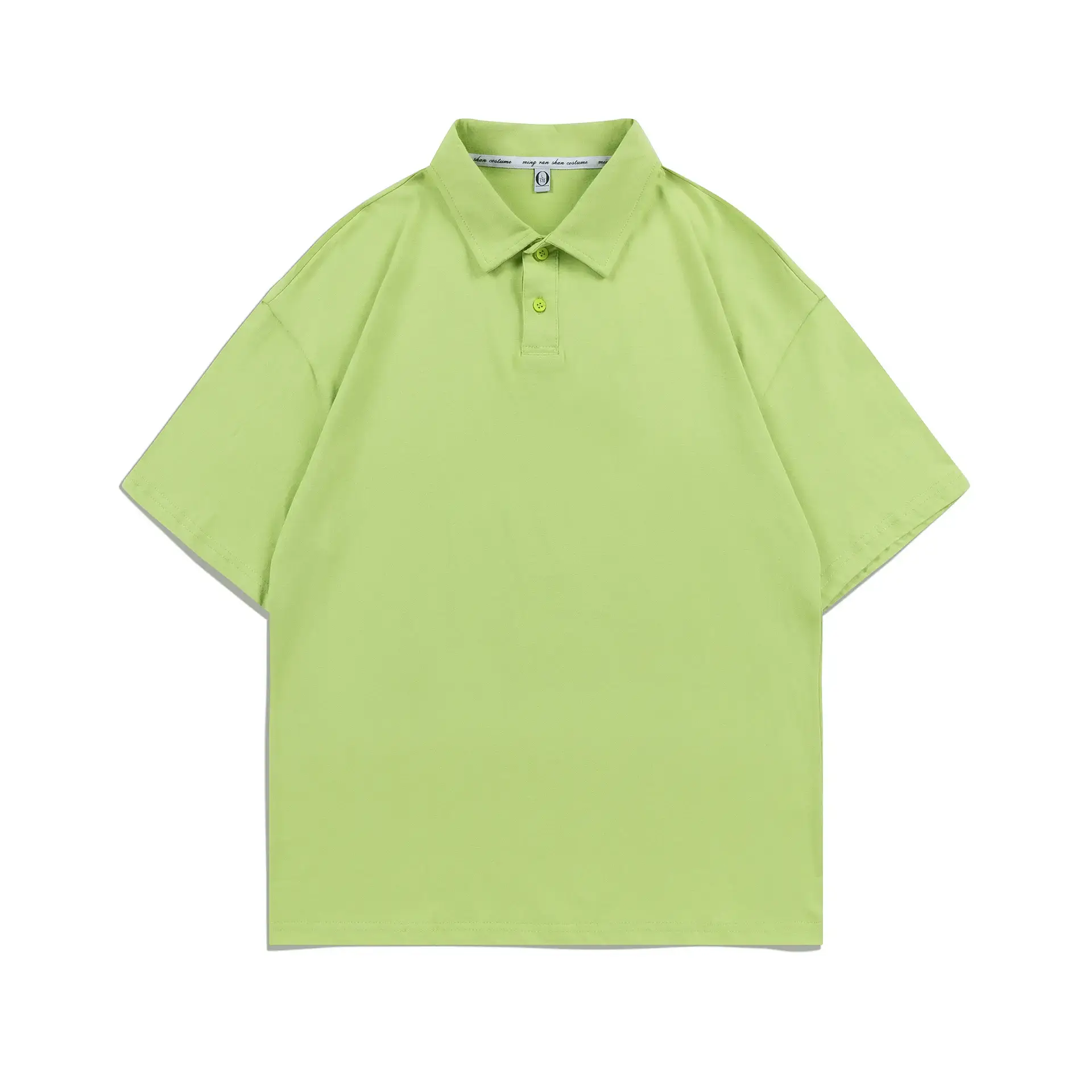 Men's Brown Pure Cotton Polo Shirt Loose Fit - Image 9