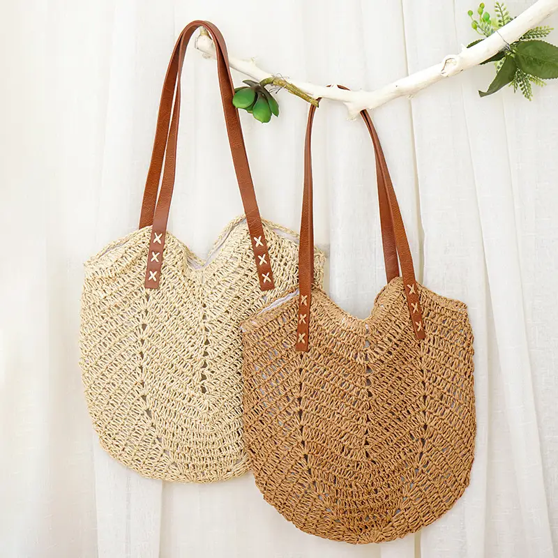 Women's Straw Crossbody Bag Large Capacity Retro Ins Style - Image 3