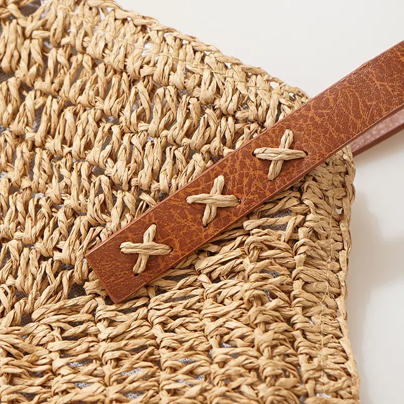 Women's Straw Crossbody Bag Large Capacity Retro Ins Style - Image 4
