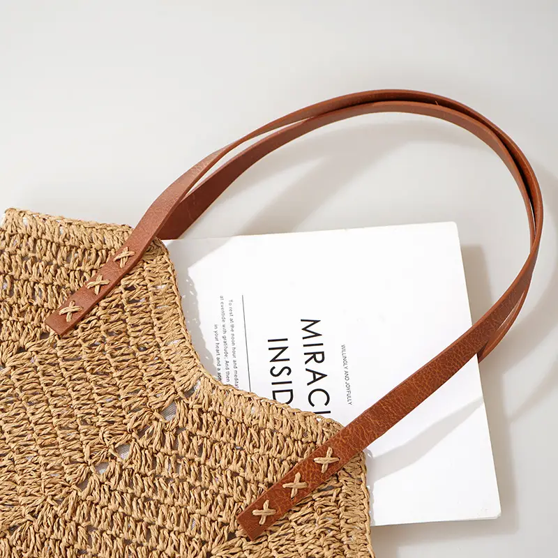 Women's Straw Crossbody Bag Large Capacity Retro Ins Style - Image 6