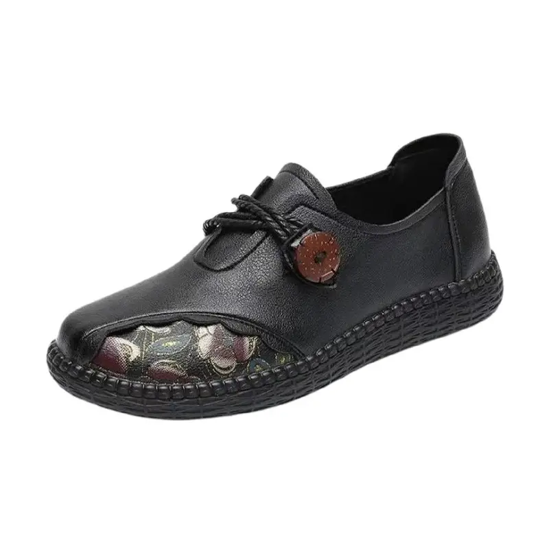 Spring and Summer New 2023 Middle-aged and Elderly Mother Shoes Non-slip Walking Shoes Oxford Leather Shoes Soft Leather Casual Comfortable Women's Shoes - Image 7