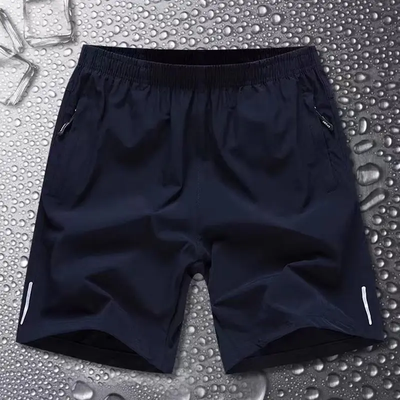Men's Black Quick-Drying Casual Shorts - Image 3