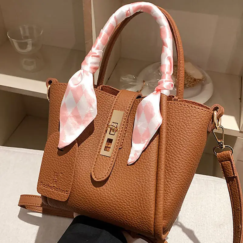 Pink Leather Shoulder Bag for Women 2024 - Image 6