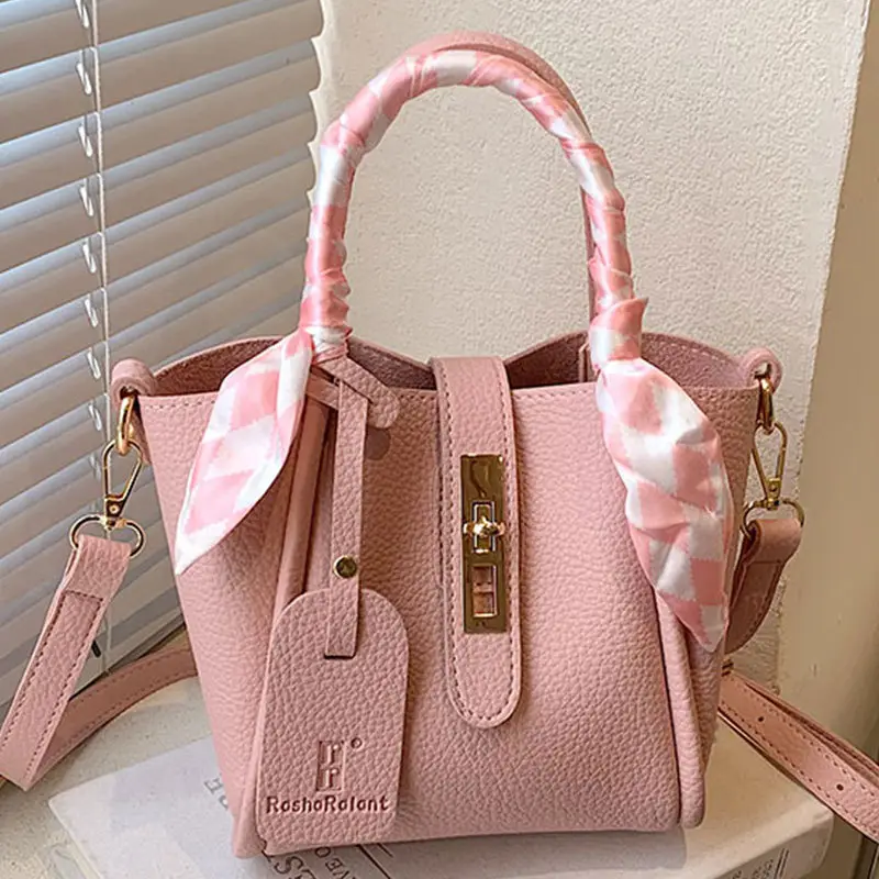 Pink Leather Shoulder Bag for Women 2024 - Image 7