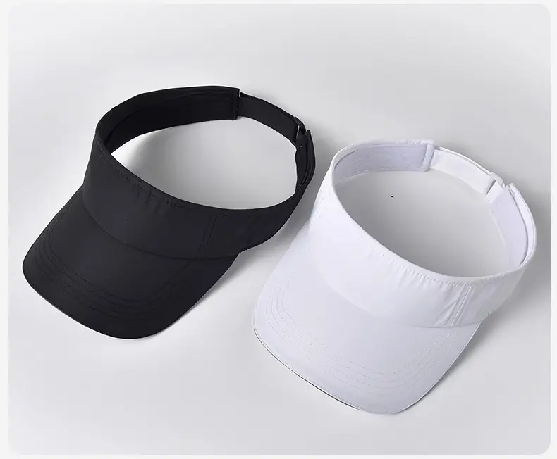 Men's Black UV Visor Hat Adjustable Strap — feature 10