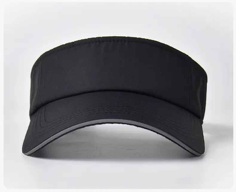 Men's Black UV Visor Hat Adjustable Strap — feature 15