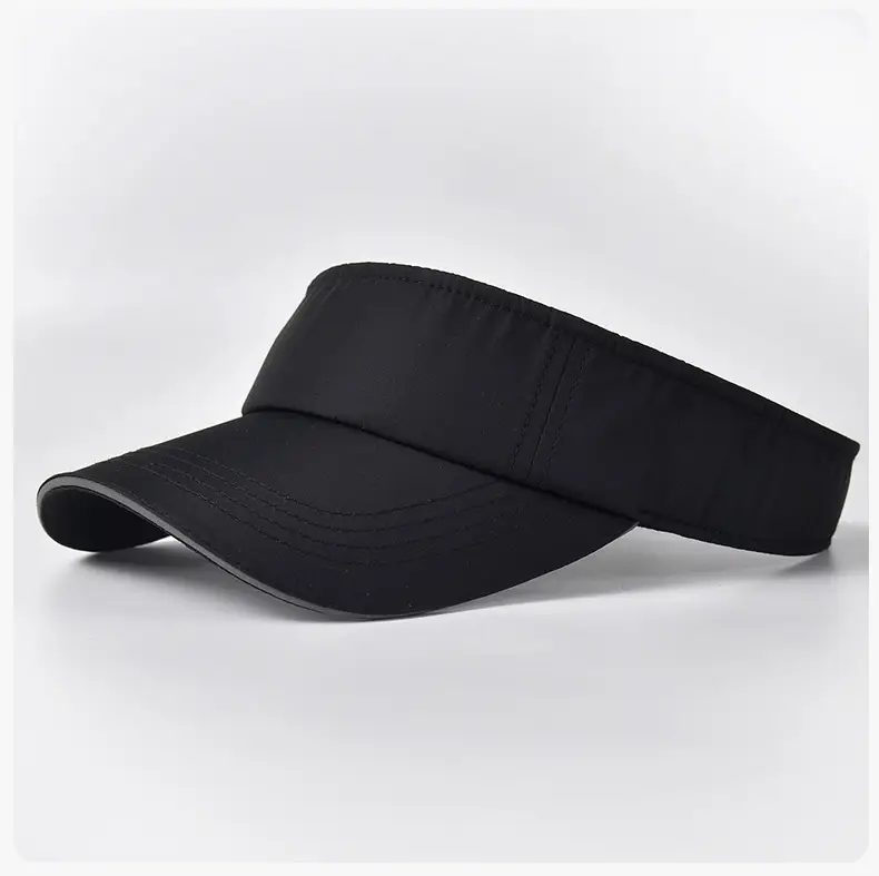 Men's Black UV Visor Hat Adjustable Strap — feature 17