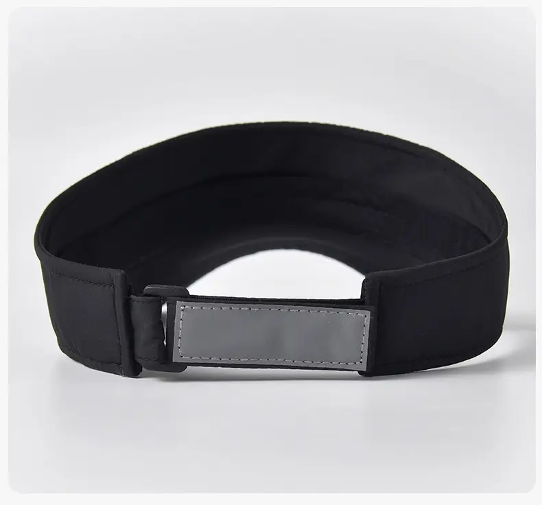 Men's Black UV Visor Hat Adjustable Strap — feature 18