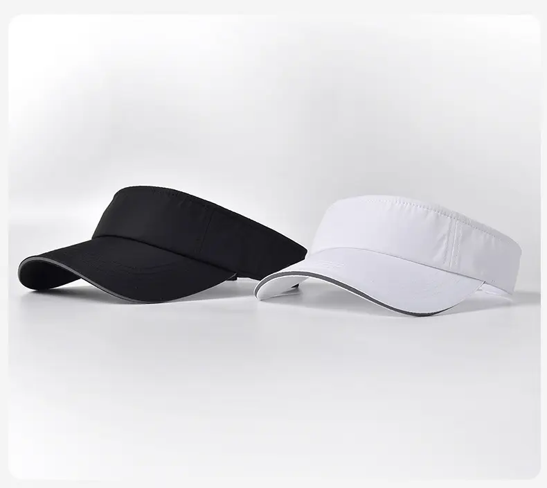 Men's Black UV Visor Hat Adjustable Strap — feature 9