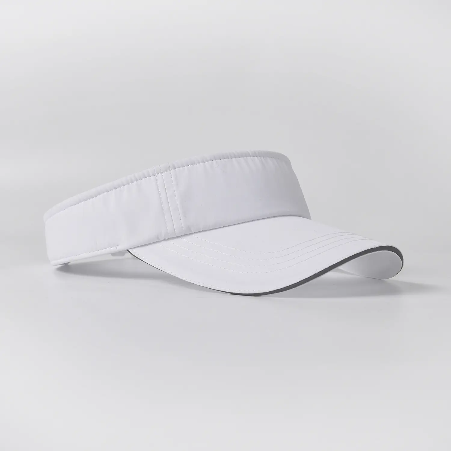 Men's Black UV Visor Hat Adjustable Strap - Image 2