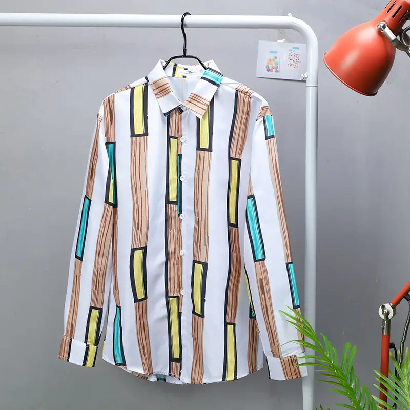New Style Striped Long Sleeve Shirt for Men - Image 11