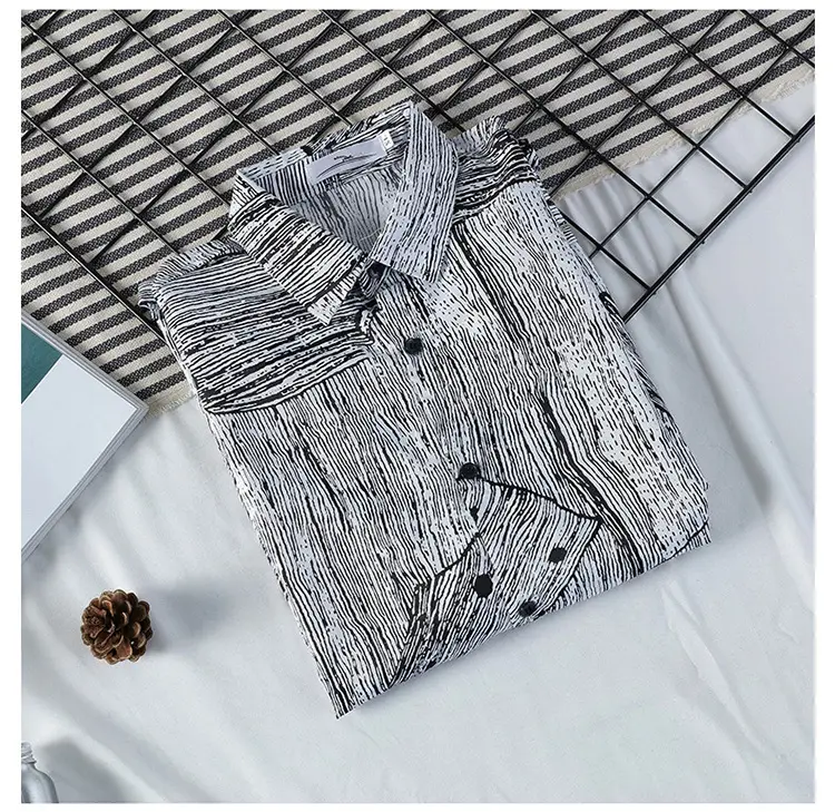 New Style Striped Long Sleeve Shirt for Men — feature 17