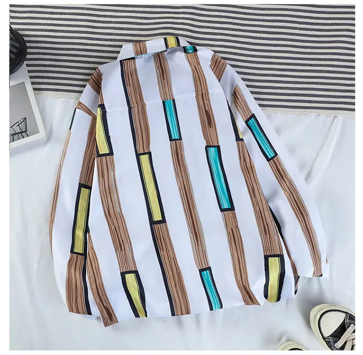 New Style Striped Long Sleeve Shirt for Men — feature 6